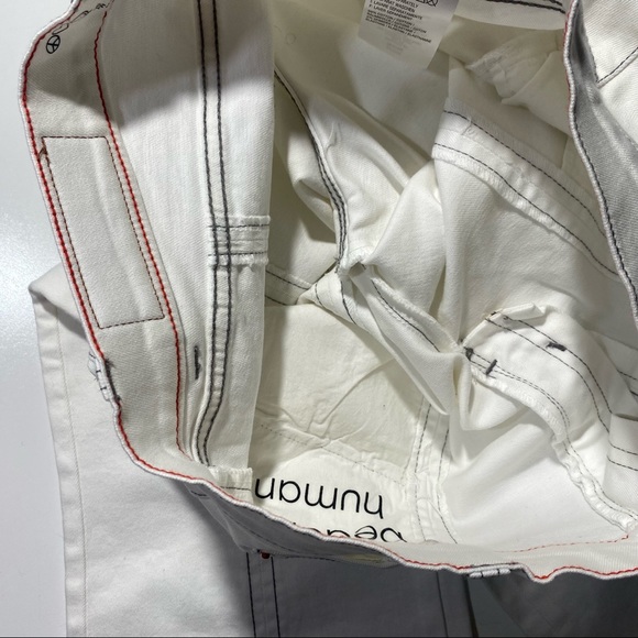 Peace Love World White Cotton High Waisted Front Slit Pants Size 10 NWOT - Picture 10 of 16